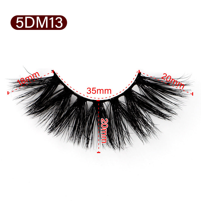 3D Mink False Eyelashes Natural Thick False Eyelashes 18-20 MM 5D-M13