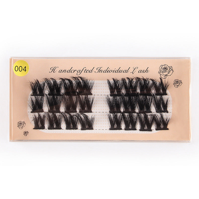 Segmented Grafting Thick Hot Melt 3D False Eyelashes 14-16mm 004