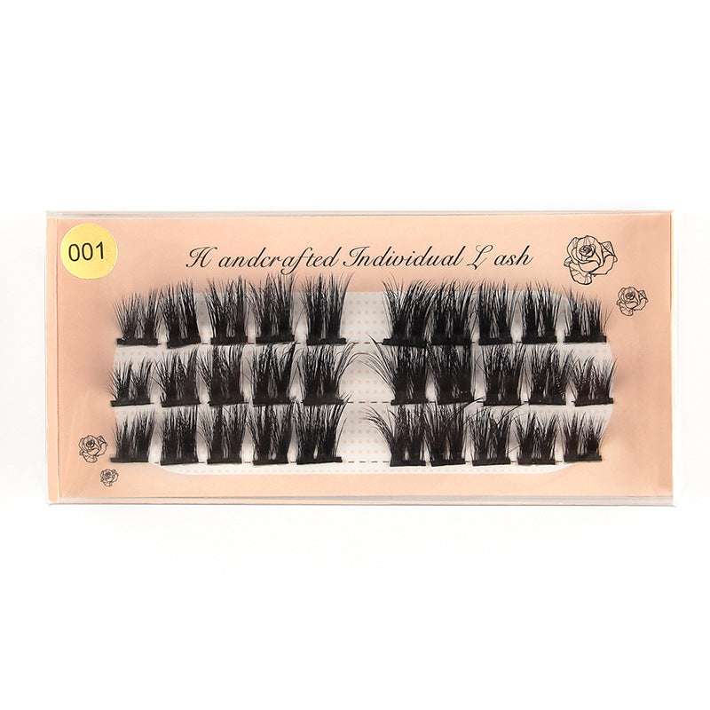 Segmented Grafting Thick Hot Melt 3D False Eyelashes 12-16mm 001