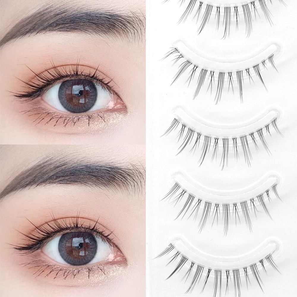 5 Pack 3D Waterproof Eyelashes With Box Thick Mix False Eyelashes Without Glue