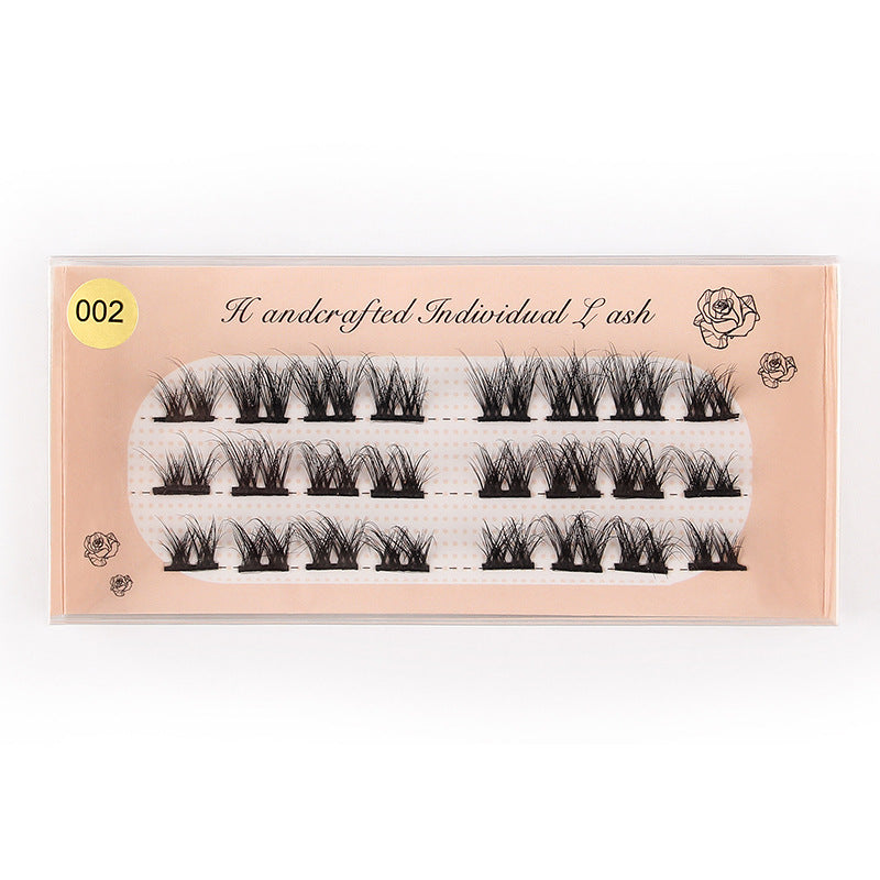 Segmented Grafting Thick Hot Melt 3D False Eyelashes 13-15mm 002