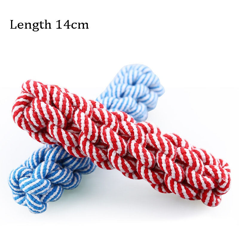 Neepet Dog Chew Toys Cleaning Teeth Puppy Cat Rope Knot Ball Toy