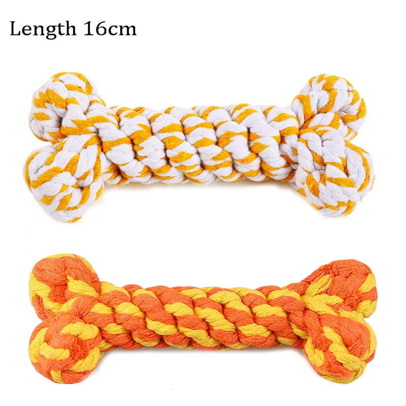 Neepet Dog Chew Toys Cleaning Teeth Puppy Cat Rope Knot Ball Toy