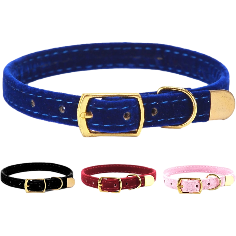 Neepet Cat Collar With Bell Puppy Dog Collar Kittens Solid Pet Collar