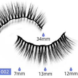 5 Pack 3D Reusable Waterproof  Magnetic Mink False Eyelashes With Eyeliner Glue