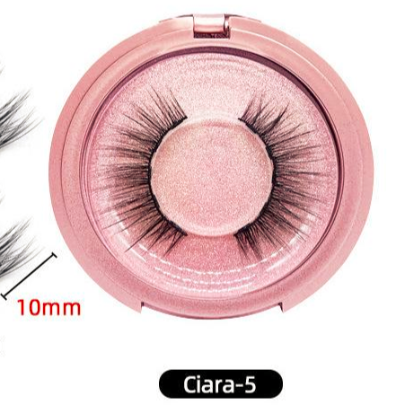 3D Reusable Waterproof  Magnetic Mink False Eyelashes With Eyeliner Glue