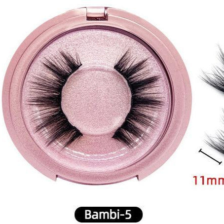 3D Reusable Waterproof  Magnetic Mink False Eyelashes With Eyeliner Glue