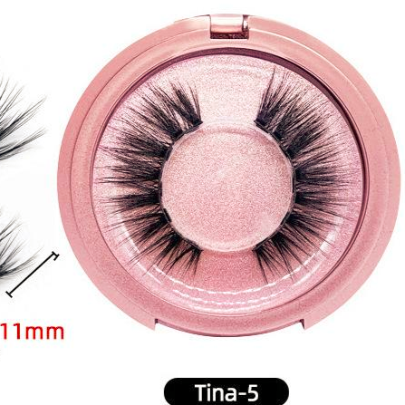 3D Reusable Waterproof  Magnetic Mink False Eyelashes With Eyeliner Glue