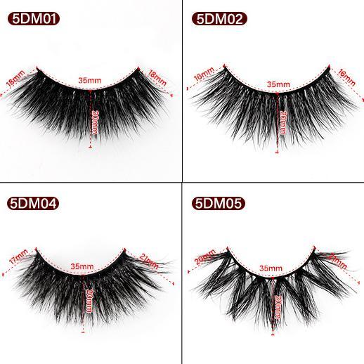 3D Mink False Eyelashes Natural Thick False Eyelashes 17-21 MM 5D-M11