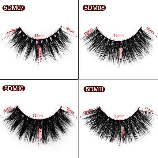 3D Mink False Eyelashes Natural Thick False Eyelashes 17-21 MM 5D-M11