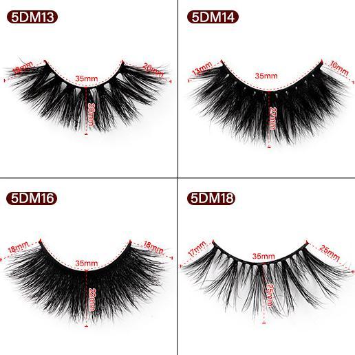 3D Mink False Eyelashes Natural Thick False Eyelashes 15-21 MM 5D-M03