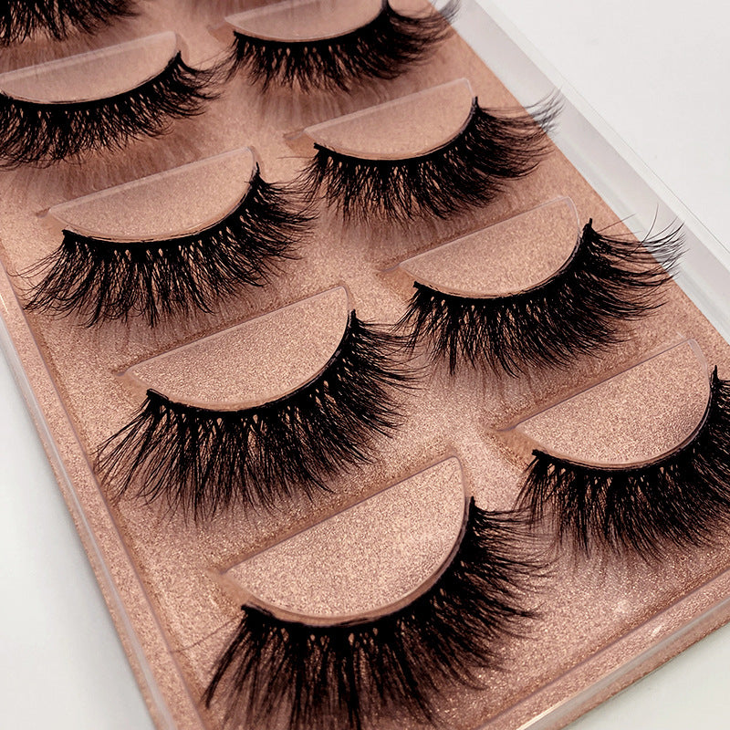 5 Pack 3D Waterproof False Eyelashes Mink Mix False Eye Lashes