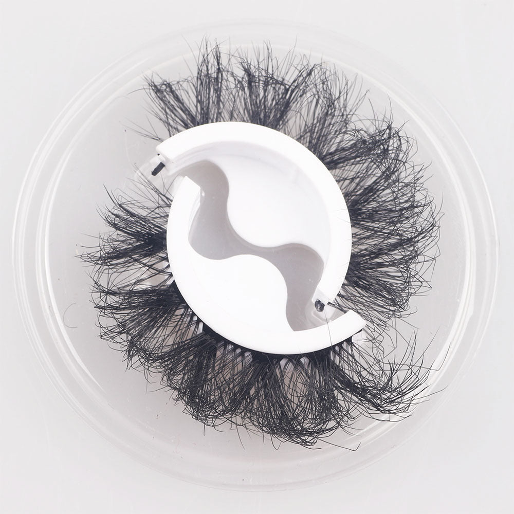 A Pair Of 8D Warm Faux Mink Self-Adhesive False Eyelashes 12mm N53-#5