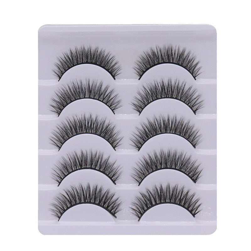 5-Pack 3D Faux Mink False Eyelashes Thick False Eyelashes 12-15 MM 3D29