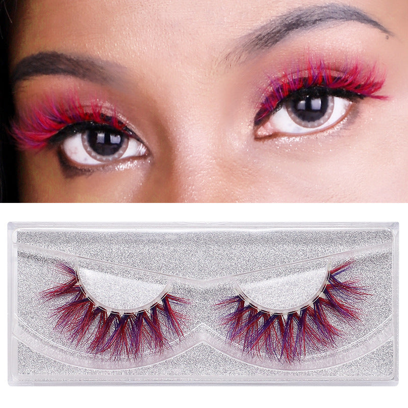 3D Waterproof And Reusable Colorful False Eyelashes Mink False Eye Lashes