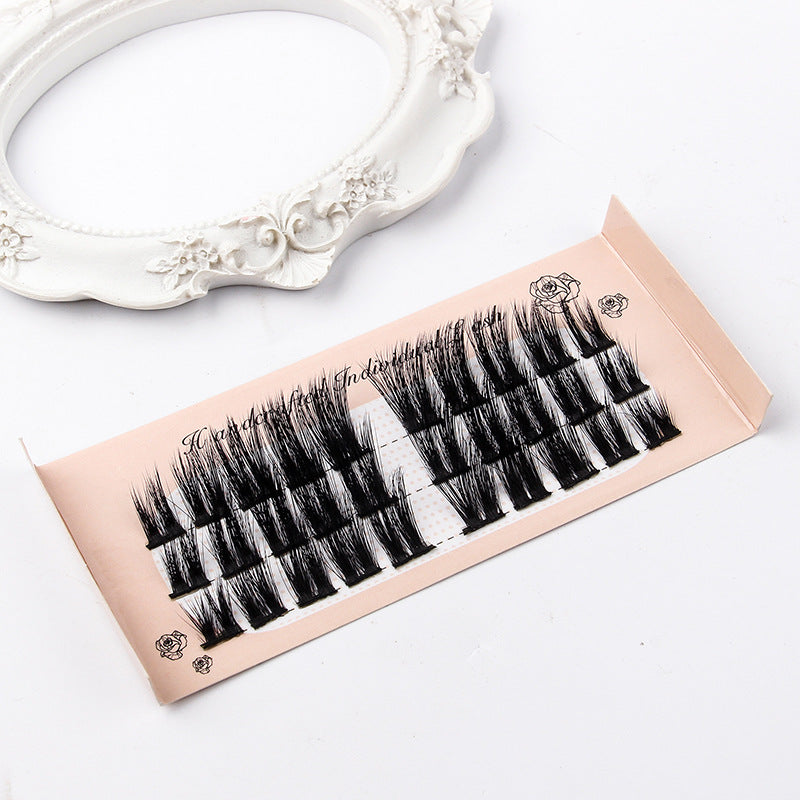 Segmented Grafting Thick Hot Melt 3D False Eyelashes 12-16mm 001