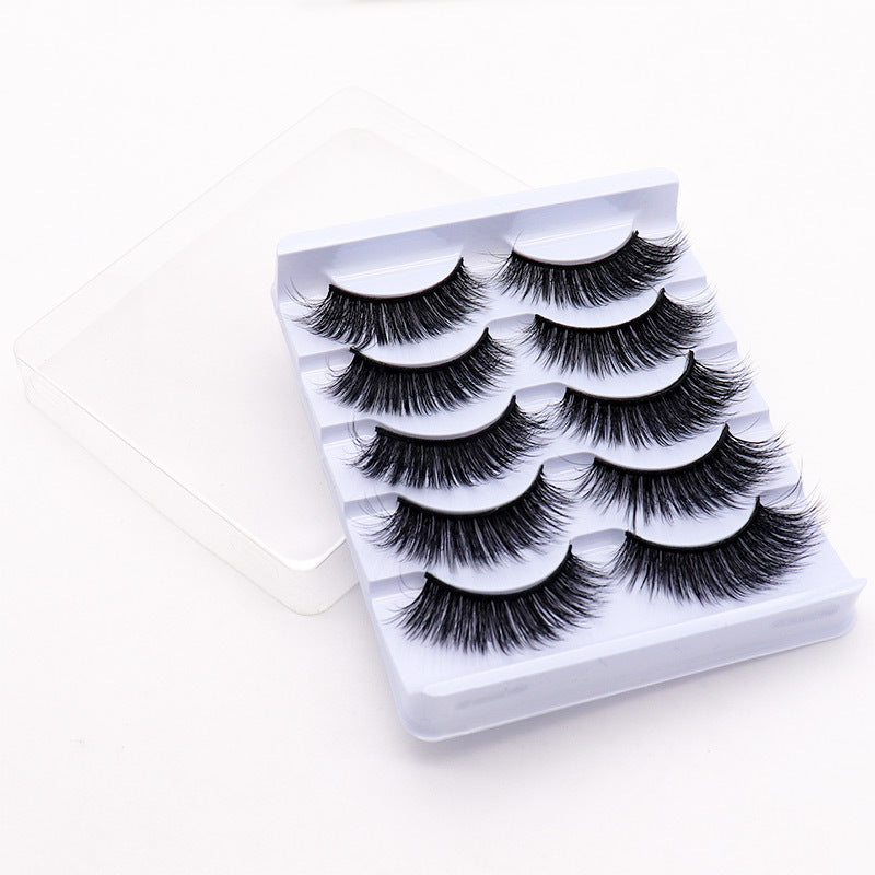 5-Pack 3D Faux Mink False Eyelashes Thick False Eyelashes 9-15 MM