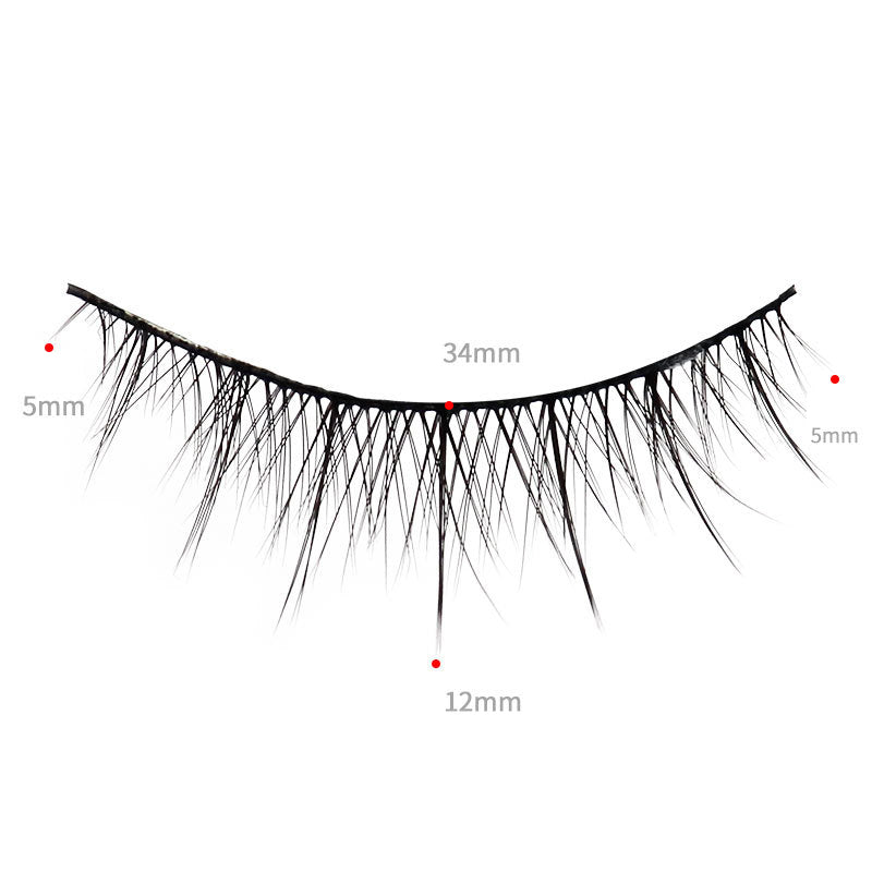 5-Pack 3D Faux Mink False Eyelashes Thick False Eyelashes 5-12 MM 074