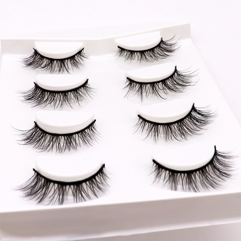 5-Pack 3D Faux Mink False Eyelashes Thick False Eyelashes 7-12 MM