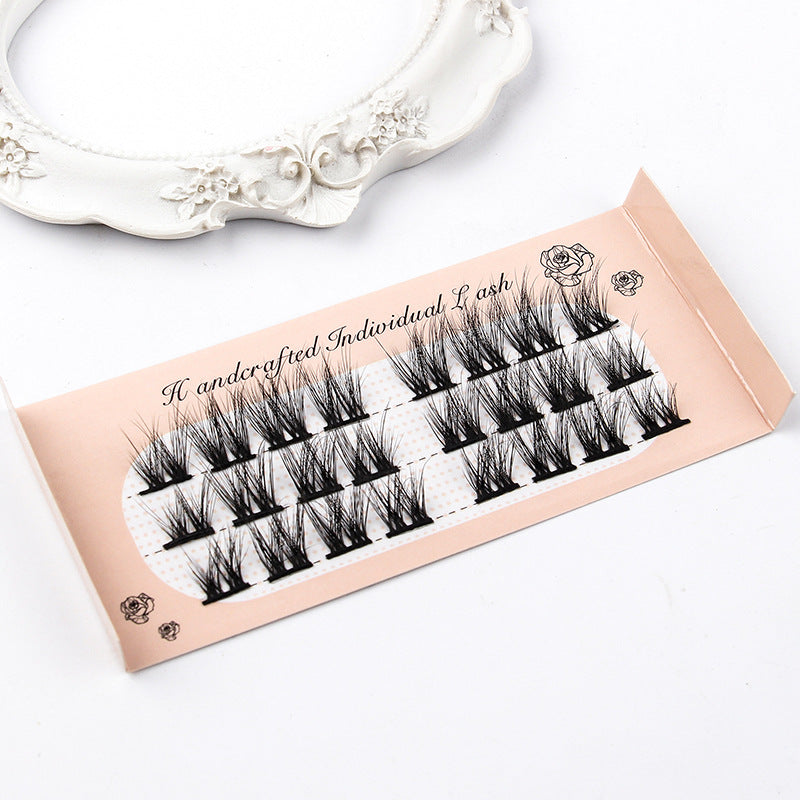 Segmented Grafting Thick Hot Melt 3D False Eyelashes 13-15mm 002