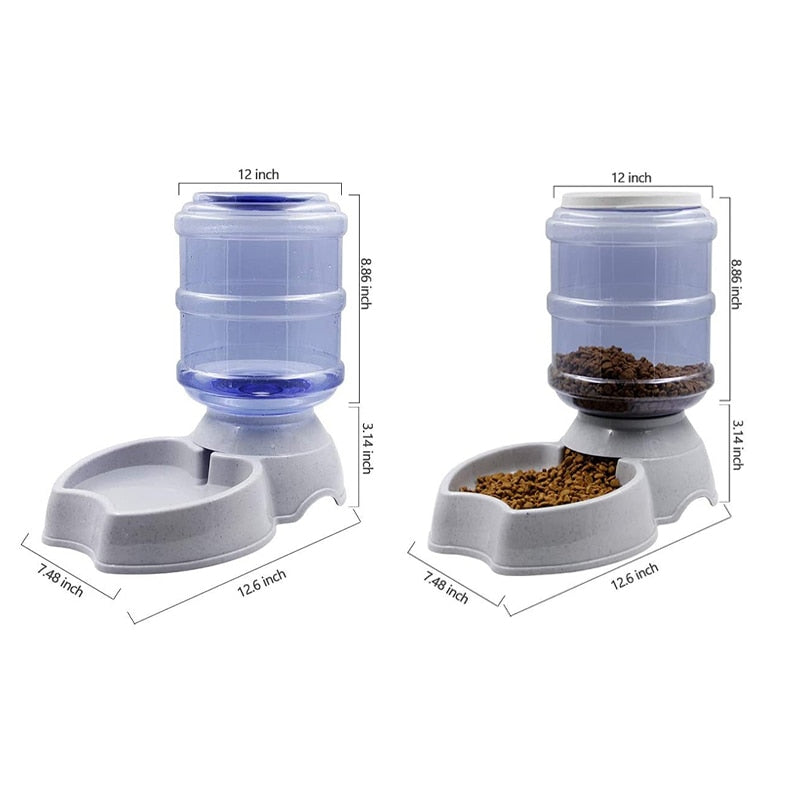 Neepet 3.8L Dog Food Feeder Cat Automatic Water Dispenser