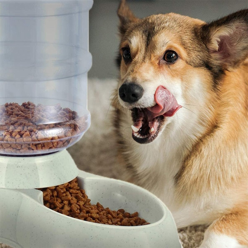 Neepet 3.8L Dog Food Feeder Cat Automatic Water Dispenser