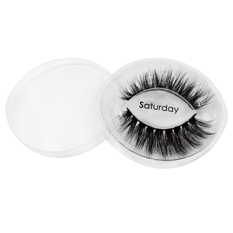 7 Pairs of 3D Mink False Eyelashes 11mm Week Series-Saturday