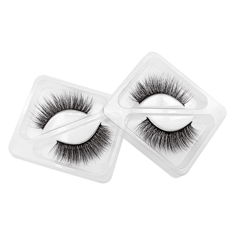 6 Pairs Of Mink Hair Natural Thick Long False Eyelashes 11-14mm S107