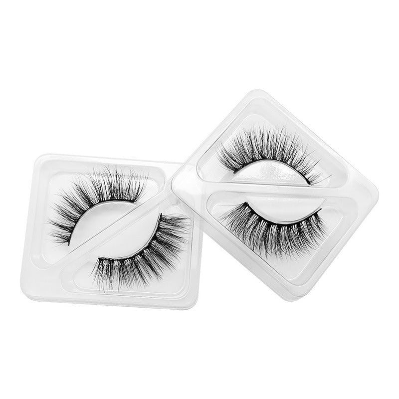 6 Pairs Of Mink Hair Natural Thick Long False Eyelashes 10-14mm S101