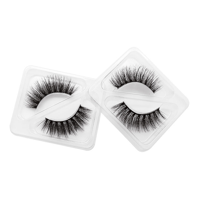 6 Pairs Of Mink Hair Natural Thick Long False Eyelashes 12-14mm S100