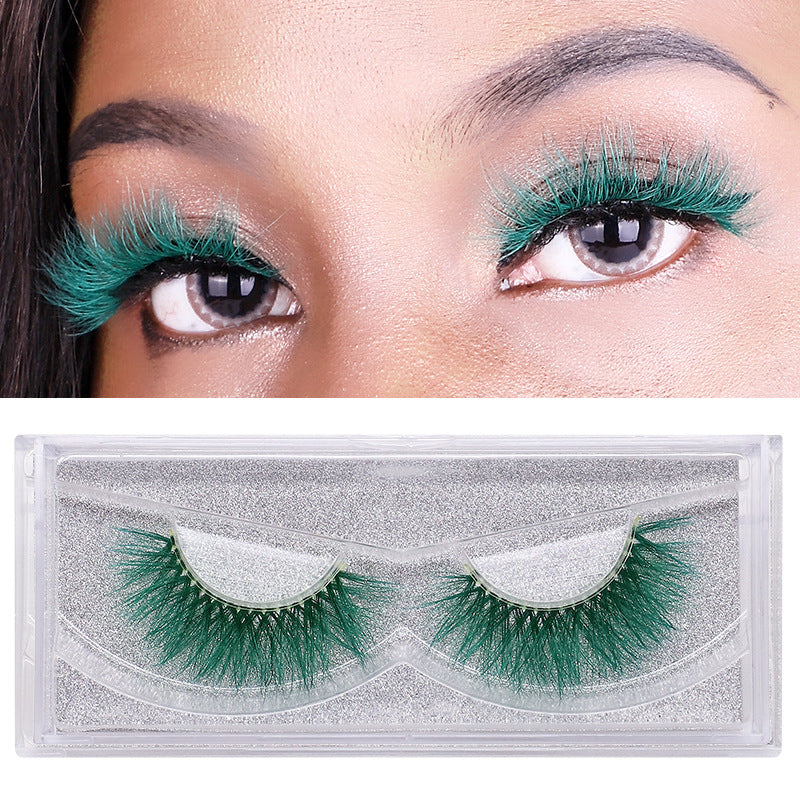 3D Waterproof And Reusable Colorful False Eyelashes Mink False Eye Lashes