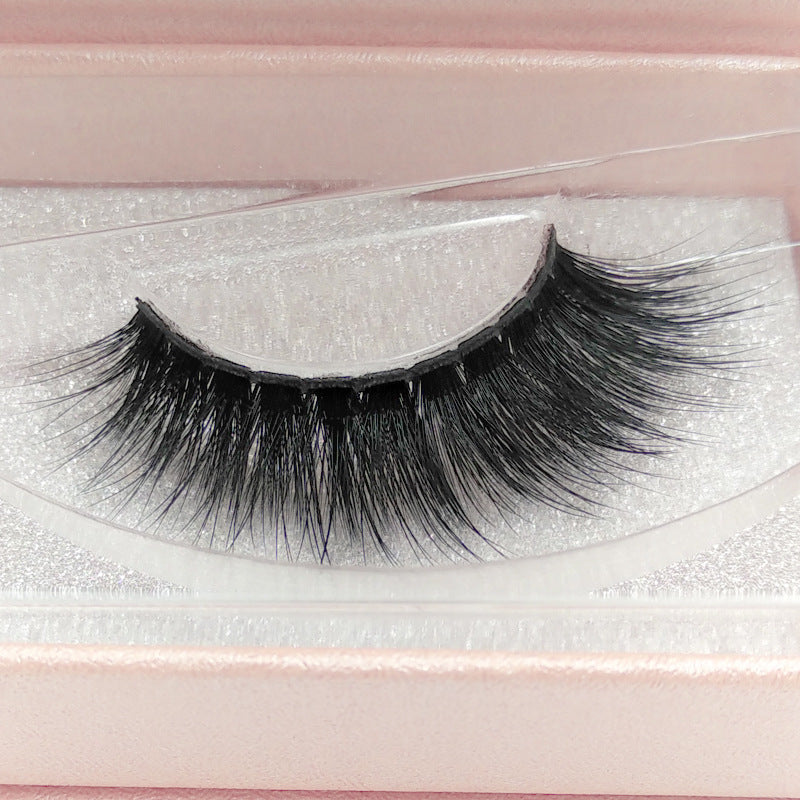 3D Mink Hair Natural Thick False Eyelashes 10-12mm #61