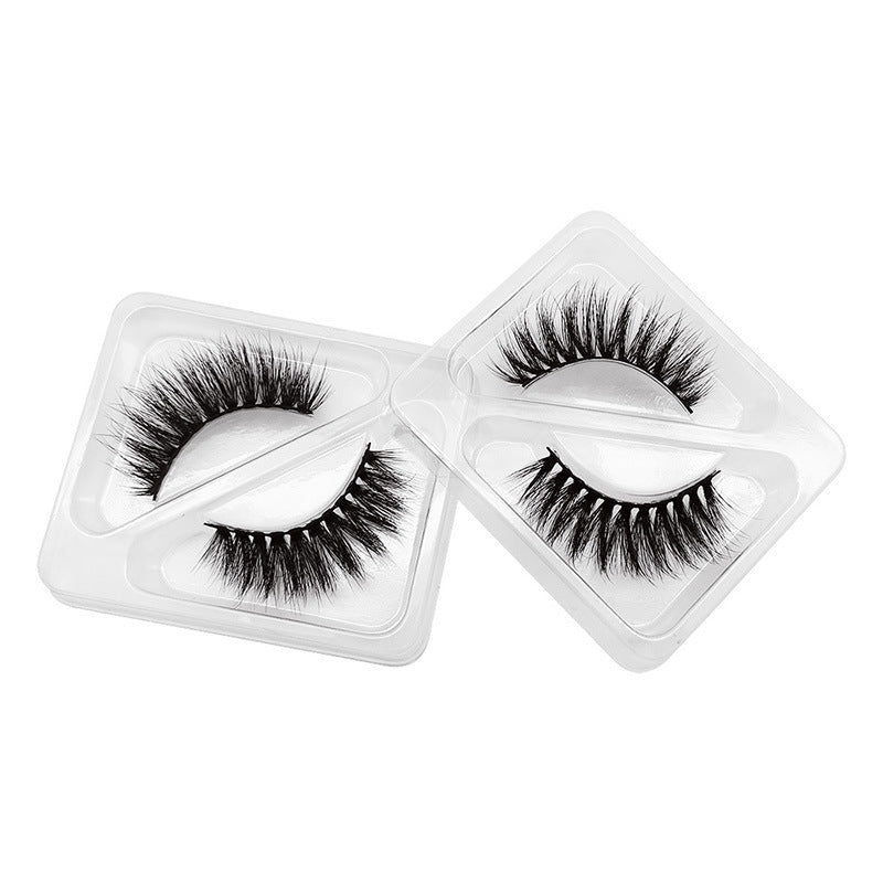 6 Pairs Of Mink Hair Natural Thick Long False Eyelashes 10-13mm S102