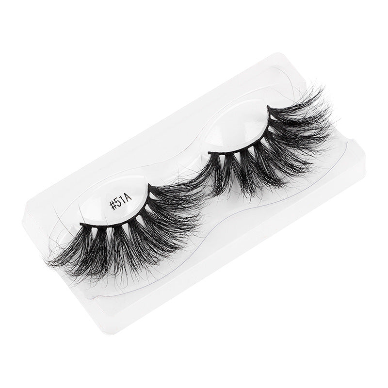 3D Mink False Eyelashes Handmade Natural Thick False Eyelashes 20-25 MM 51A