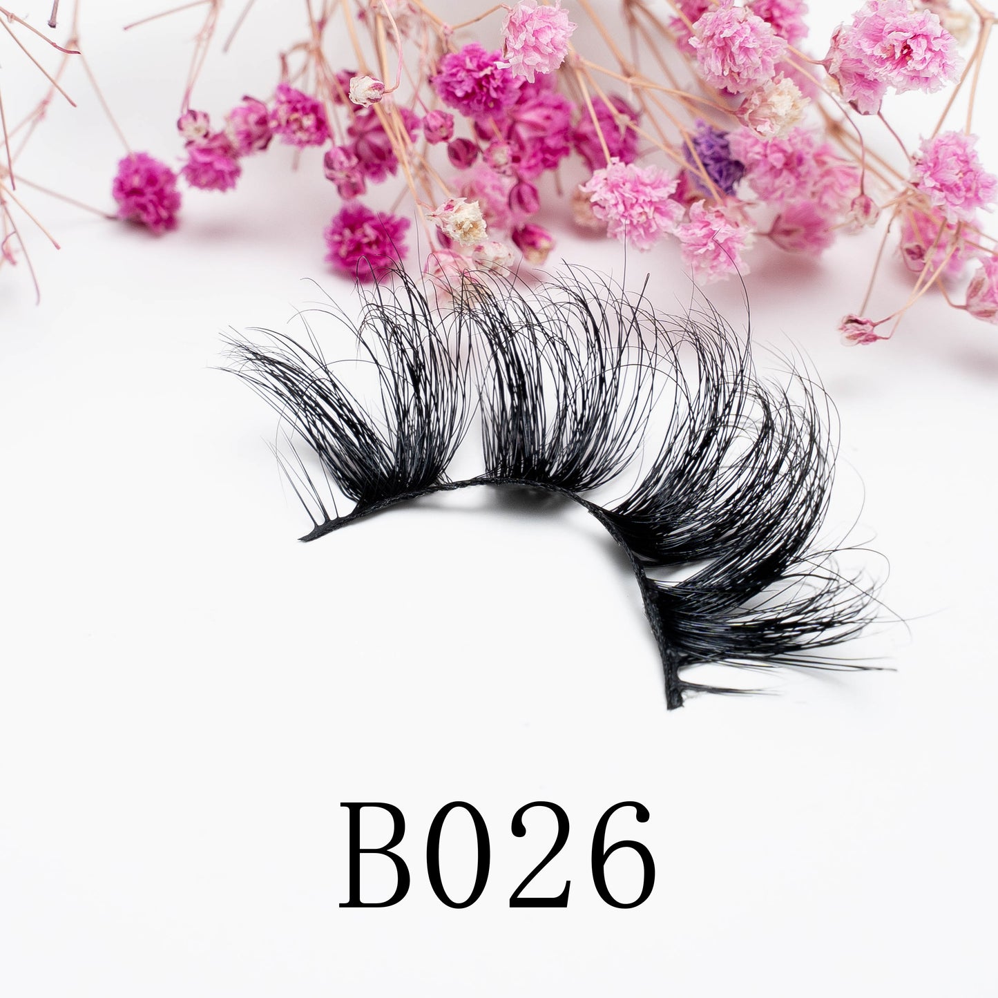 3D Natural Handmade Mink Hair False Eyelashese B026 25MM