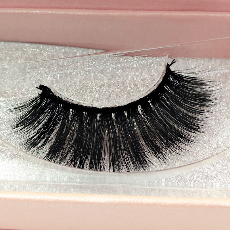 3D Mink Hair Natural Thick False Eyelashes 15mm #66