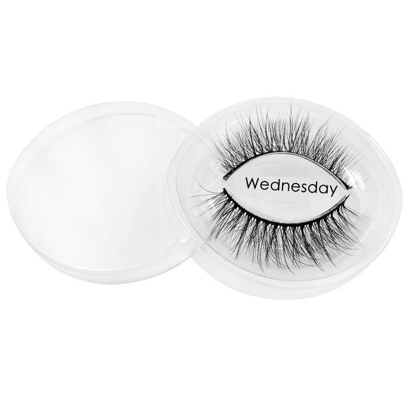 7 Pairs of 3D Mink False Eyelashes 14mm Week Series-Wednesday