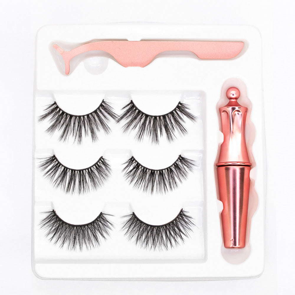 5 Packs 3D Reusable Waterproof Eyelashes Magnetic Thick Mix False Eyelashes