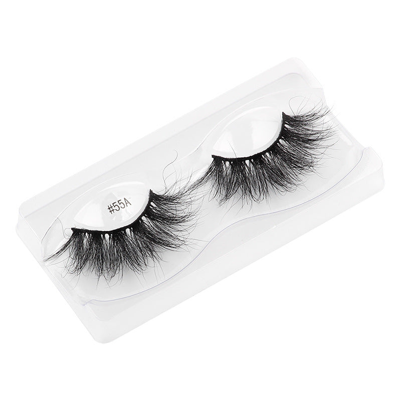 3D Mink False Eyelashes Handmade Natural Thick False Eyelashes 16-22 MM 55A