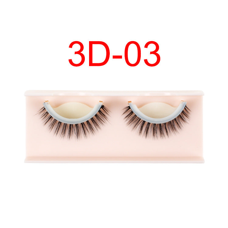 3D Waterproof False Eyelashes Mink False Eye Lashes With Glue Strips