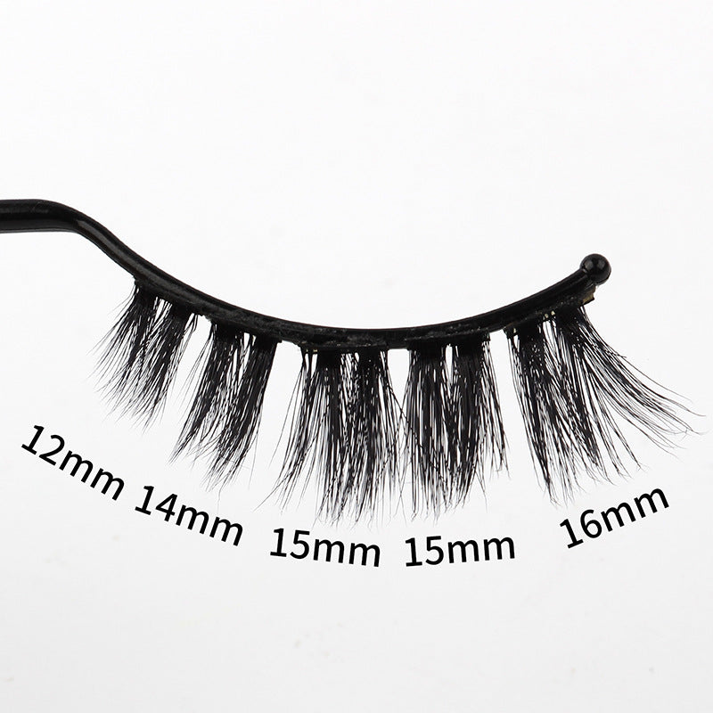 Segmented Grafting Thick Hot Melt 3D False Eyelashes 12-16mm 001