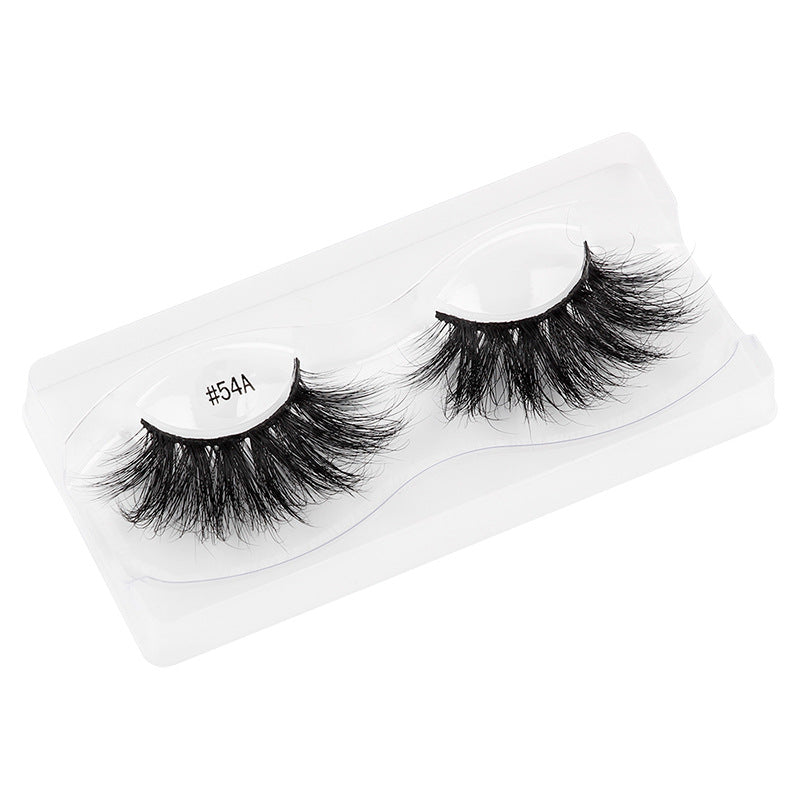 3D Mink False Eyelashes Handmade Natural Thick False Eyelashes 15-21 MM 54A