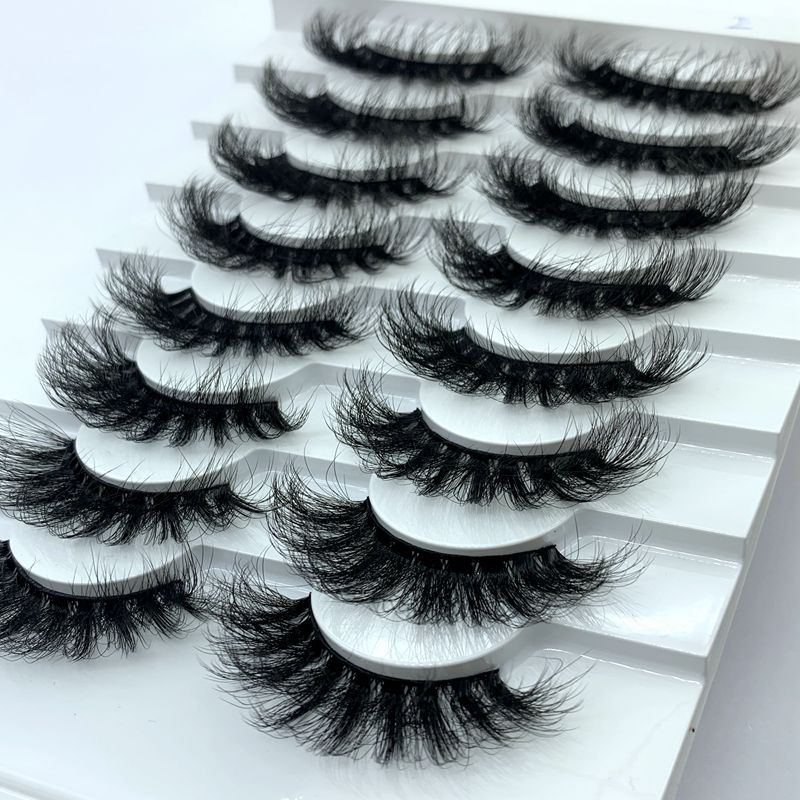 8 Pack 3D Waterproof False Eyelashes Mink Mix False Eye Lashes Gift For Her