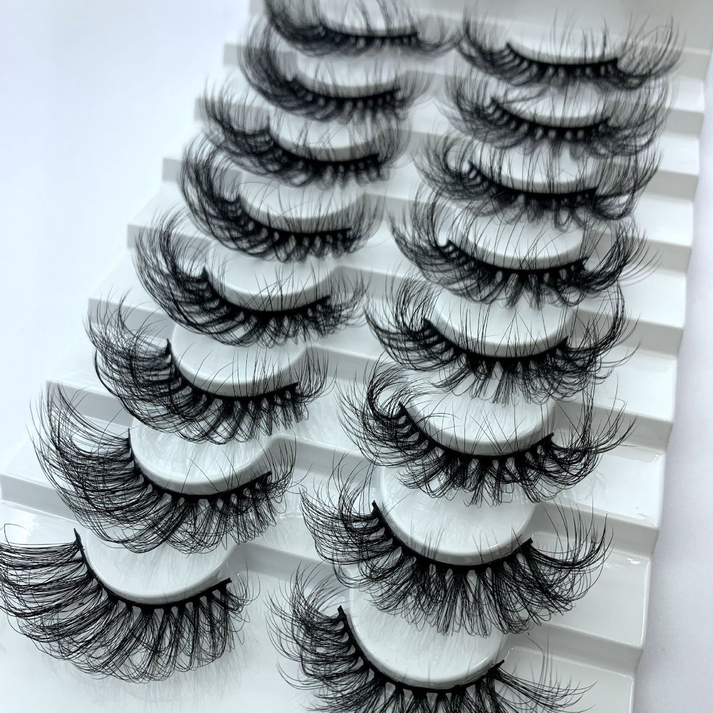 8 Pack 3D Waterproof False Eyelashes Mink Mix False Eye Lashes Gift For Her