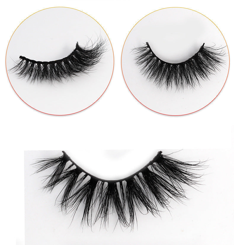 3D Mink False Eyelashes Natural Thick False Eyelashes 13-16 MM 3D-S54