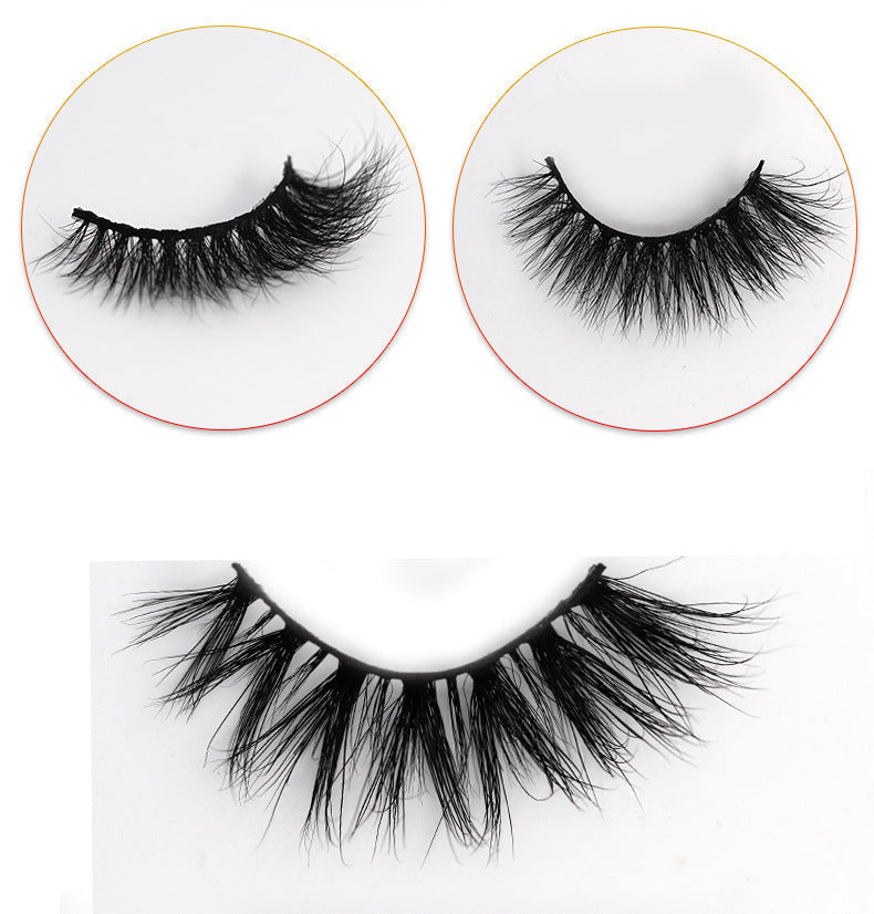 3D Mink False Eyelashes Natural Thick False Eyelashes 13-16 MM 3D-S58