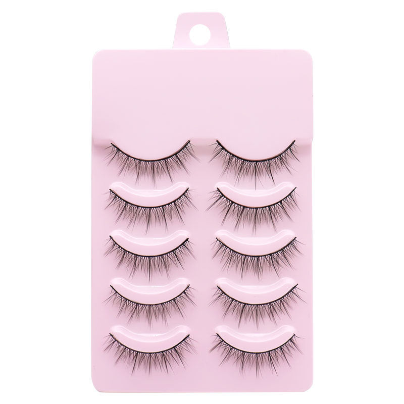 5-Pack 3D Faux Mink False Eyelashes Thick False Eyelashes 5-12 MM 074