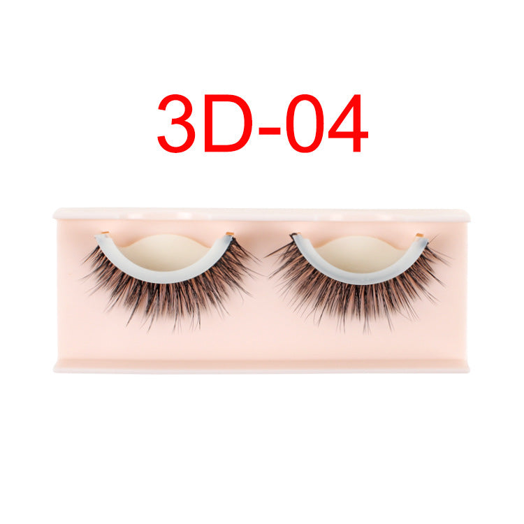 3D Waterproof False Eyelashes Mink False Eye Lashes With Glue Strips