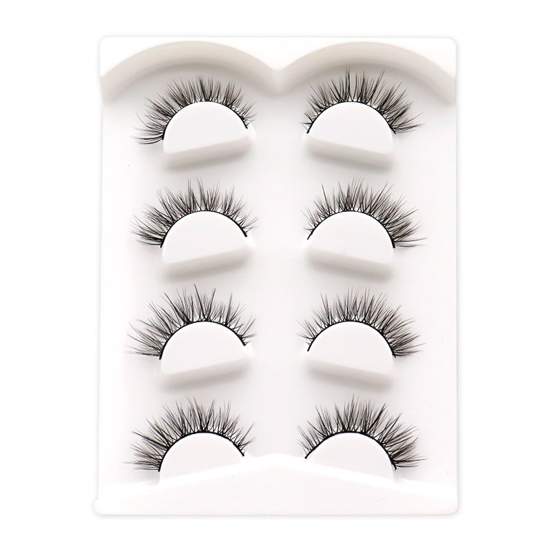 5-Pack 3D Faux Mink False Eyelashes Thick False Eyelashes 7-12 MM