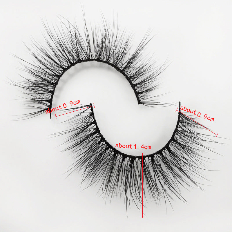 7 Pairs of 3D Mink False Eyelashes 14mm Week Series-Wednesday